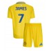 Maillot de foot Leeds United Daniel James #7 Extérieur vêtements enfant 2024-25 Manches Courtes (+ pantalon court)